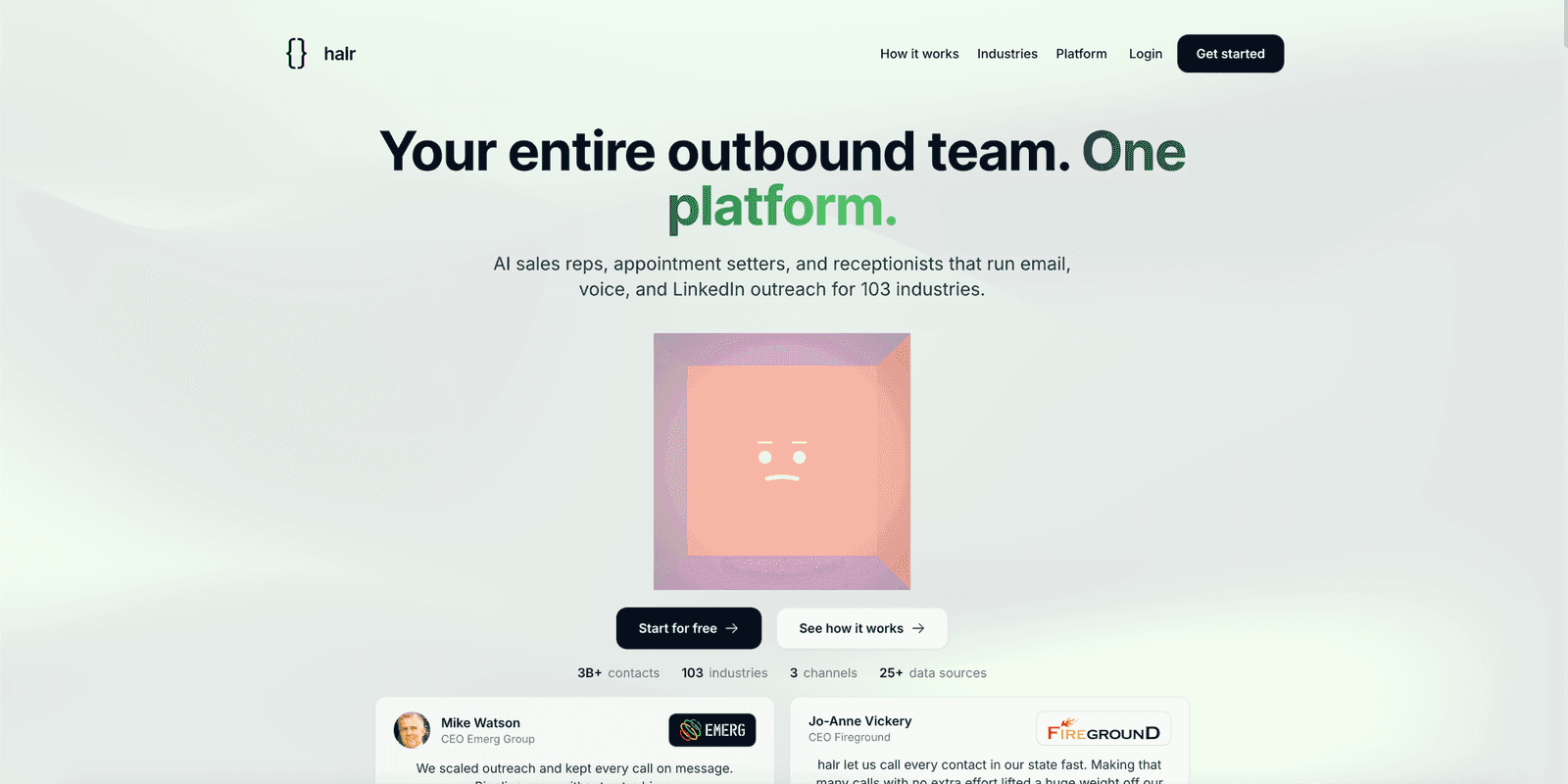 Halrcall AI marketing automation platform