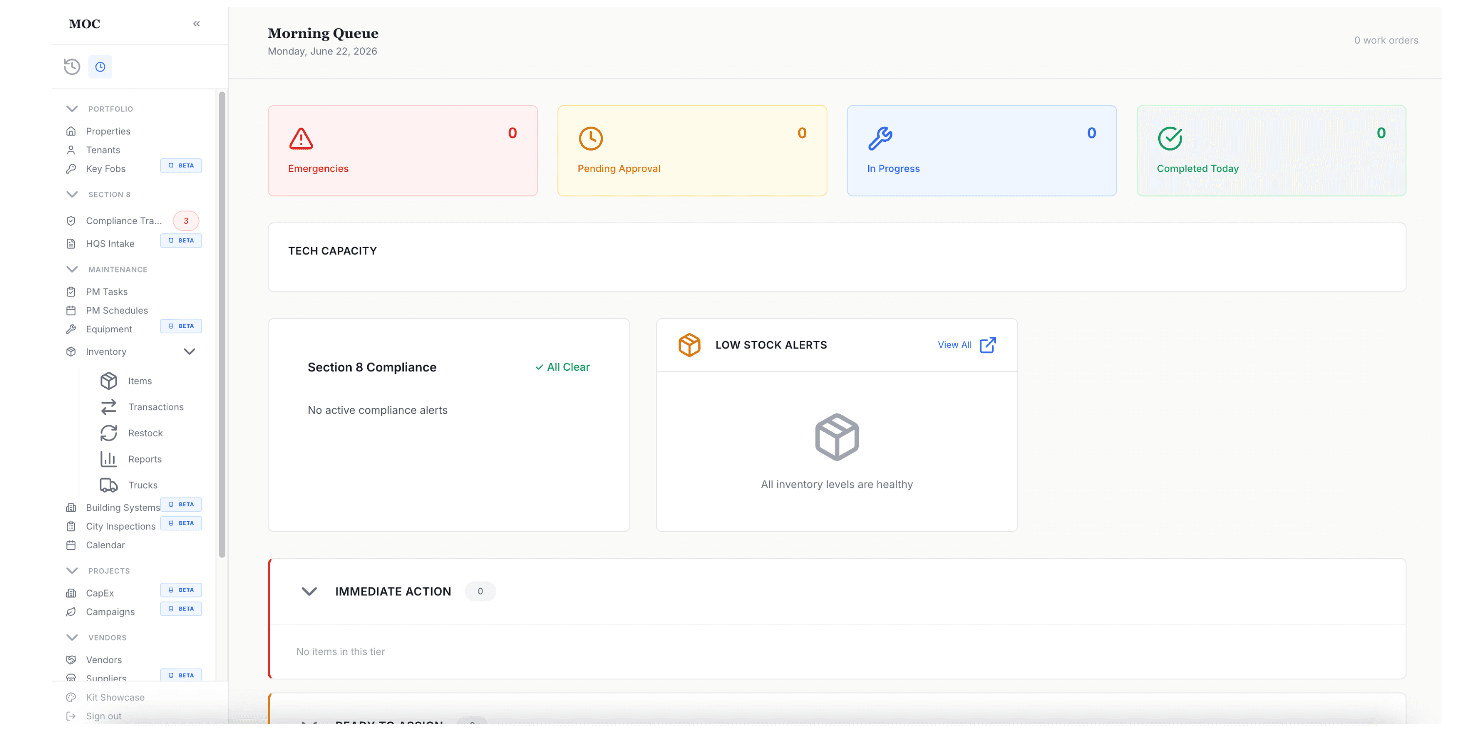 Stanton Maintenance management platform