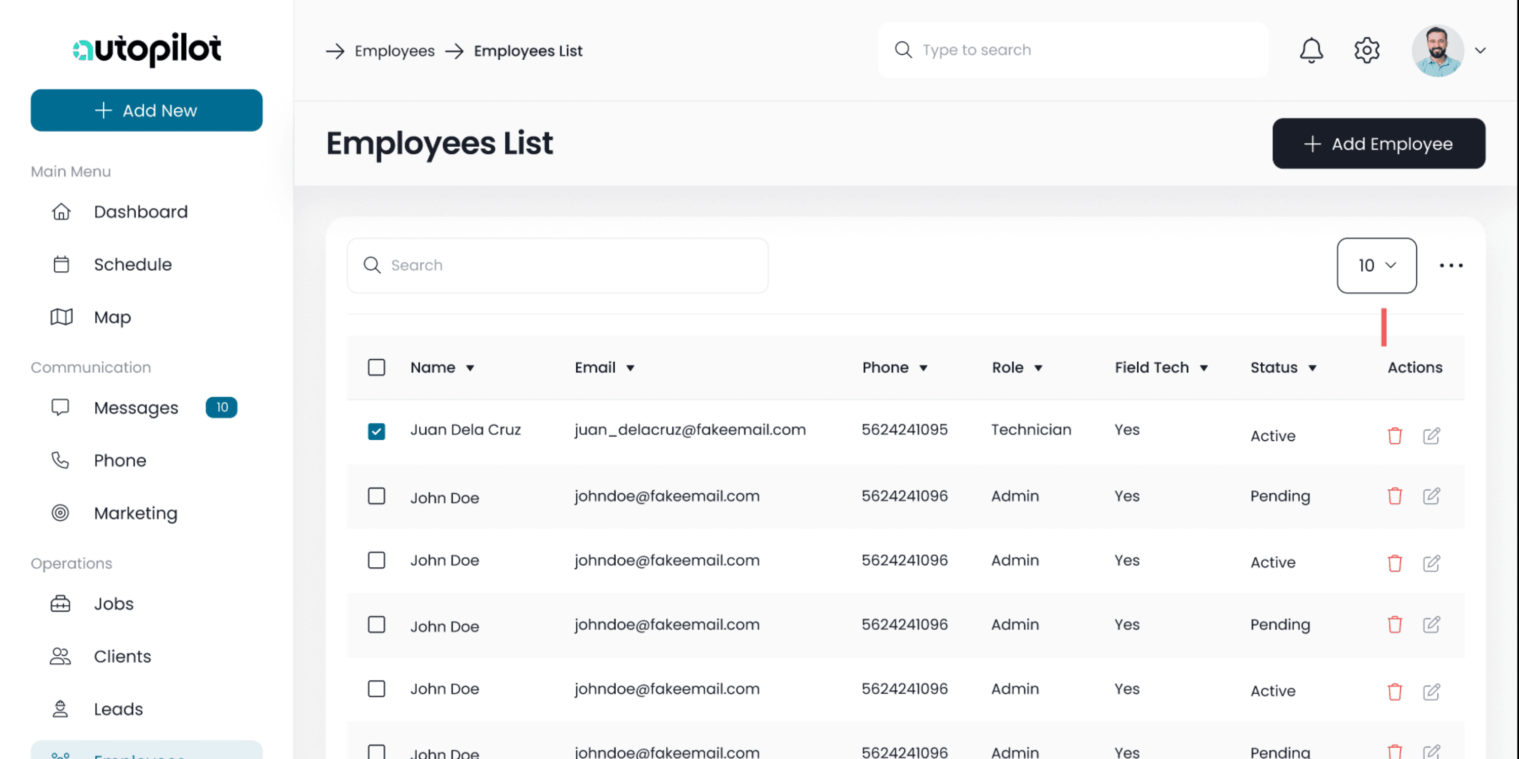 Autopilot marketing platform