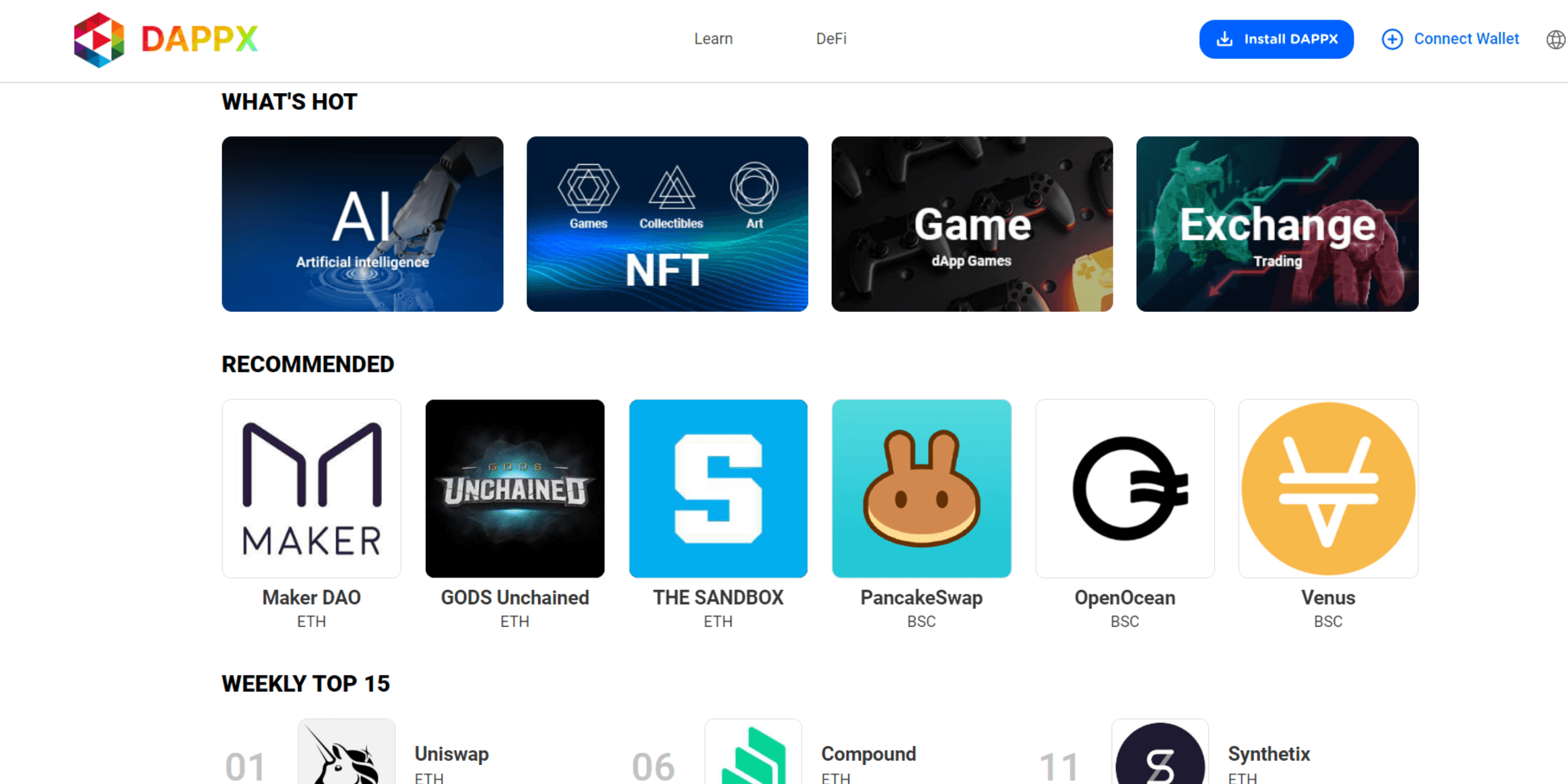 DApp Store marketplace