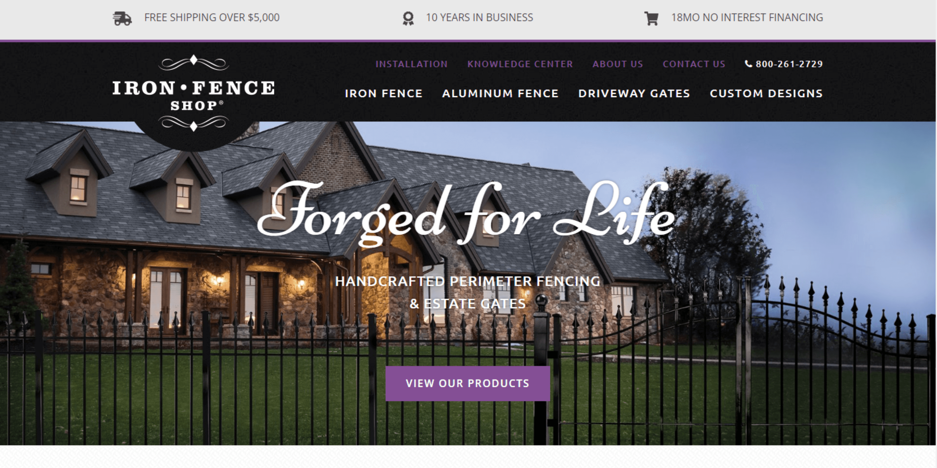 Iron Fence Shop e-commerce